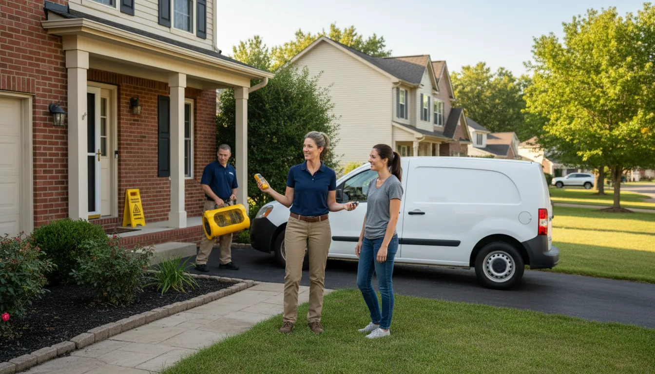 Residential water damage restoration in Benson, AZ